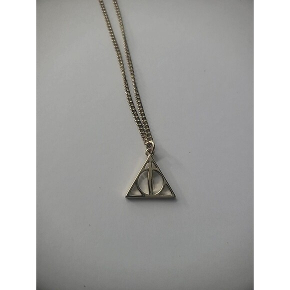 Vintage Harry Potter Deathly Hallows Necklace Pendant Jewelry Costume - Picture 11 of 11